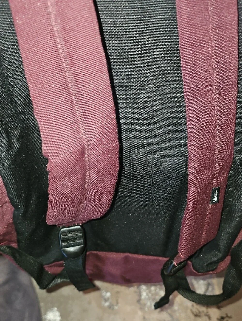 Vans Burgundy Everyday Backpack with Front Zip Pocket